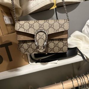 Authentic Gucci Dionysus GG Supreme super mini bag. DM for more pictures